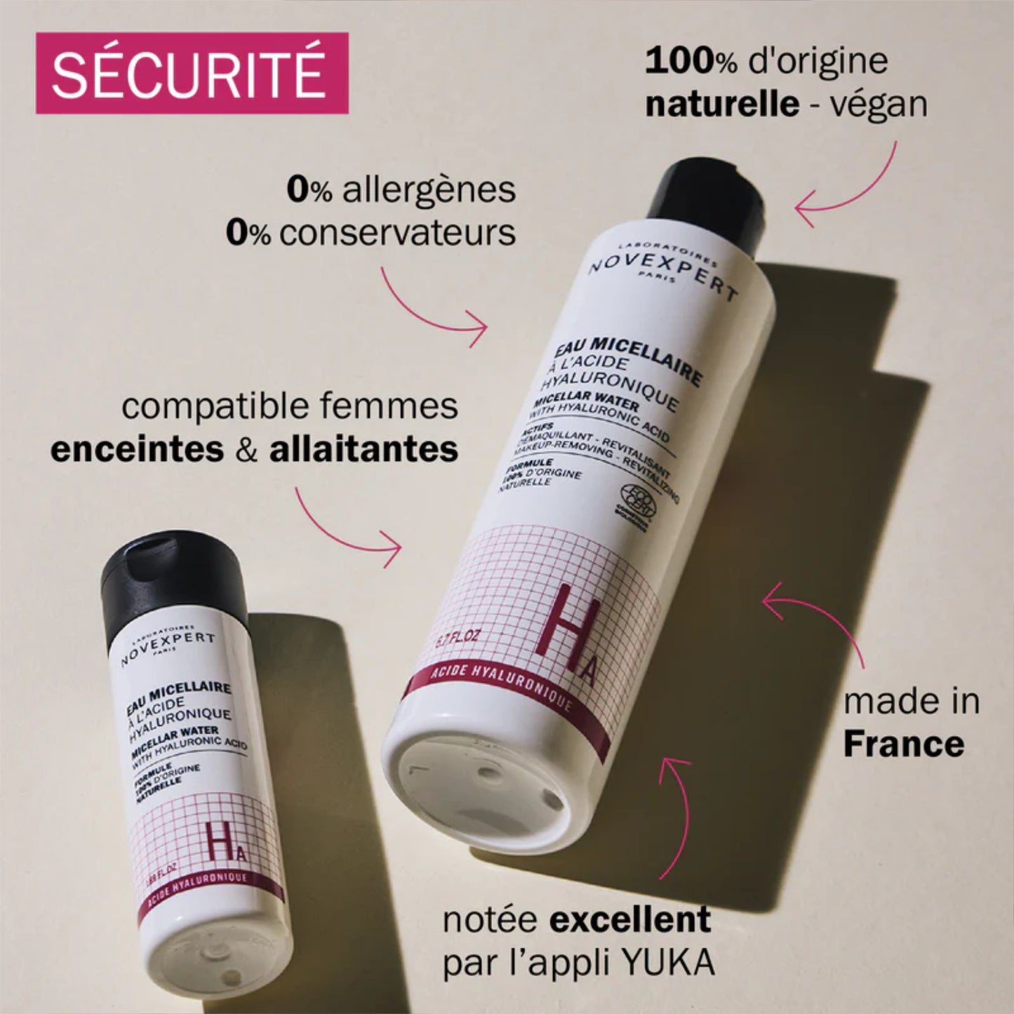 Eau Micellaire à l'Acide Hyaluronique